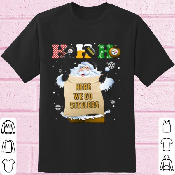 Original Santa Steelers Hohoho Here We Go Steelers Christmas shirt