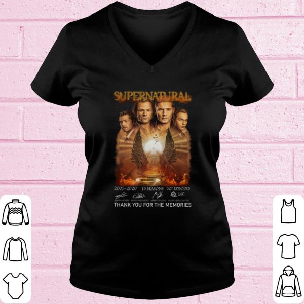 Top Supernatural 2005 2020 Thank you for the memories Signature shirt