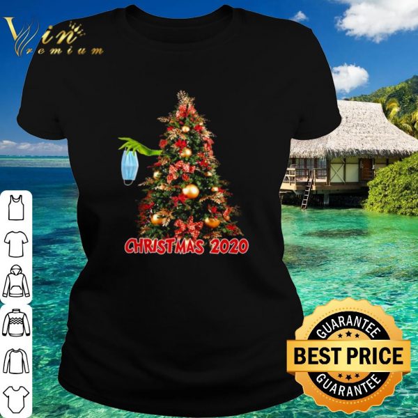 Original The Grinch Hand Holding Mask Tree Christmas 2020 shirt