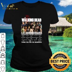 Top The Walking Dead 11th Anniversary Thank You For The Memories Signature shirt 1