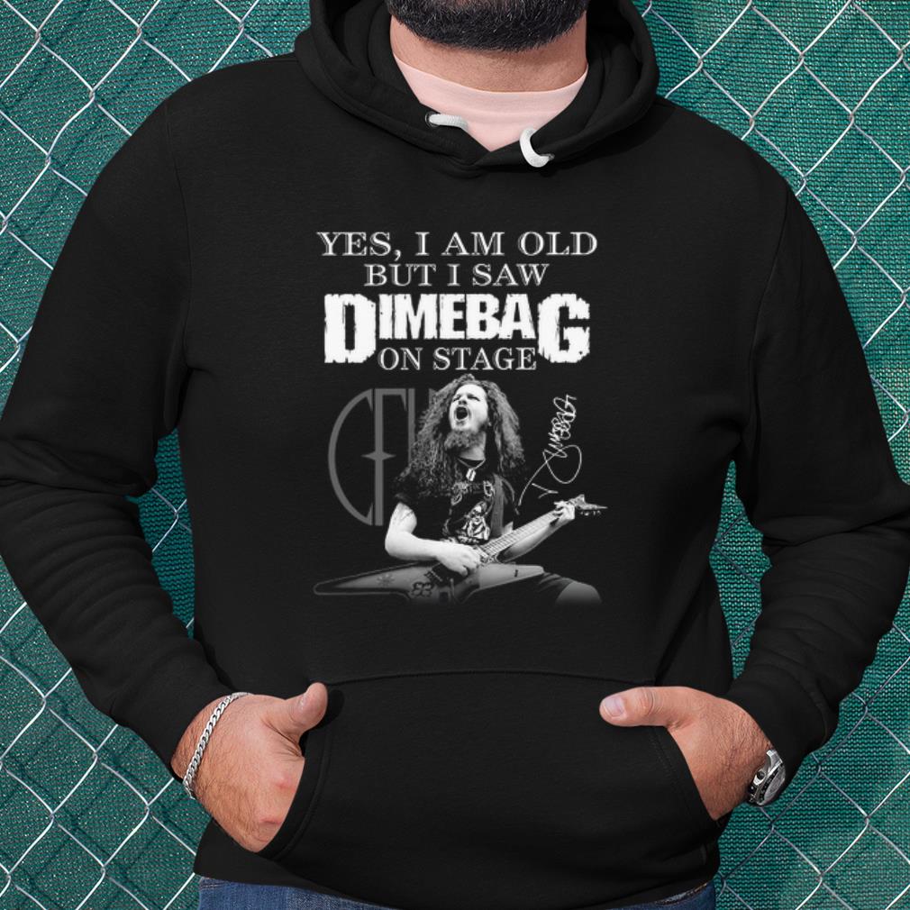 640d8ee2 original yes i am old but i saw dimebag on stage signature shirt 4 - Original Yes I Am Old But I Saw Dimebag On Stage Signature shirt