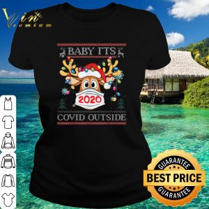 Original Reindeer Baby It's Covid Outside Christmas shirt 1