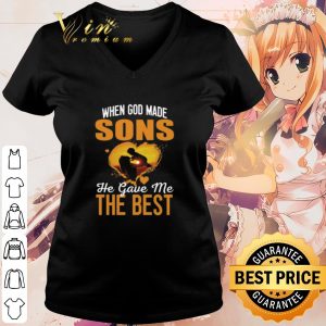 Pretty When God Made Sons He Gave Me The Best shirt 2