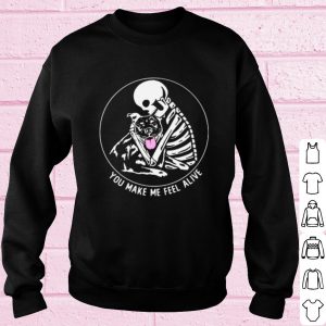 Top Skeleton you make me feel alive pitbull shirt 2