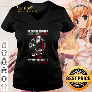 Cool Santa Claus up on the rooftop click off went the safety for ol' St Nick shirt 2