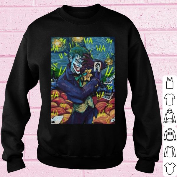 Top The Joker Starry Night Style Portrait shirt
