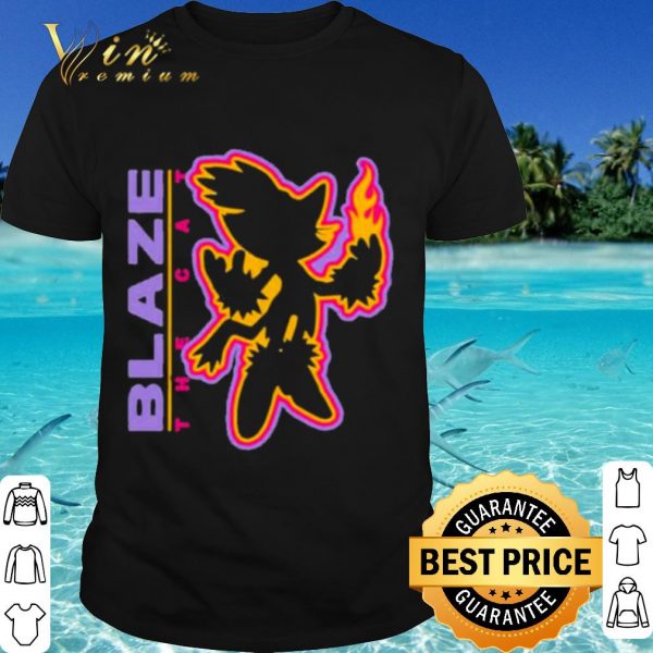 Top Sega Shop Blaze Merch Blaze The Cat Charcoal shirt