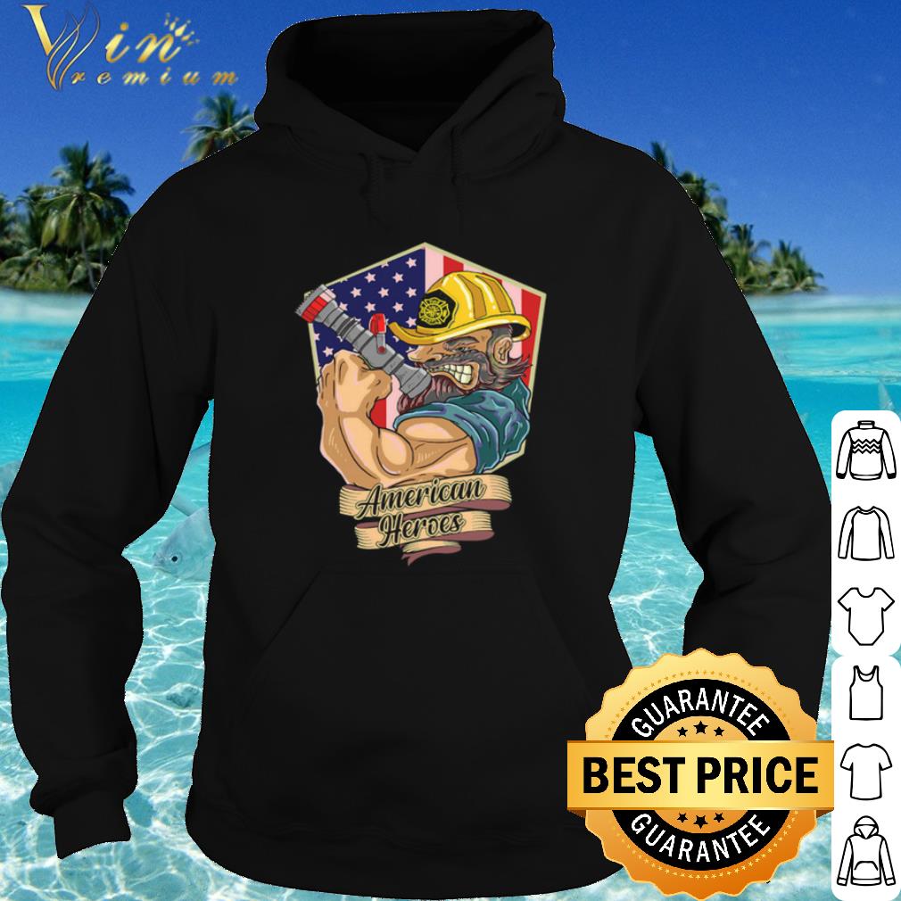 74beacc6 top firefighter man americans heros us flag shirt 4 - Top Firefighter Man Americans Heros Us Flag shirt