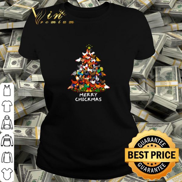 Cool Chicken Tree Christmas merry Chickmas shirt