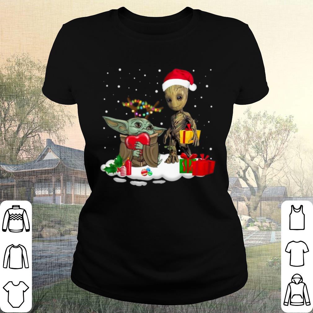 Pretty Baby Yoda and Baby Groot Gift Christmas shirt Pretty Baby Yoda and Baby Groot Gift Christmas shirt