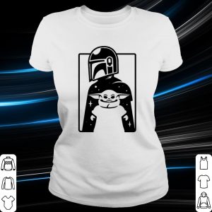 Cool Baby Yoda in The Mandalorian shirt 1