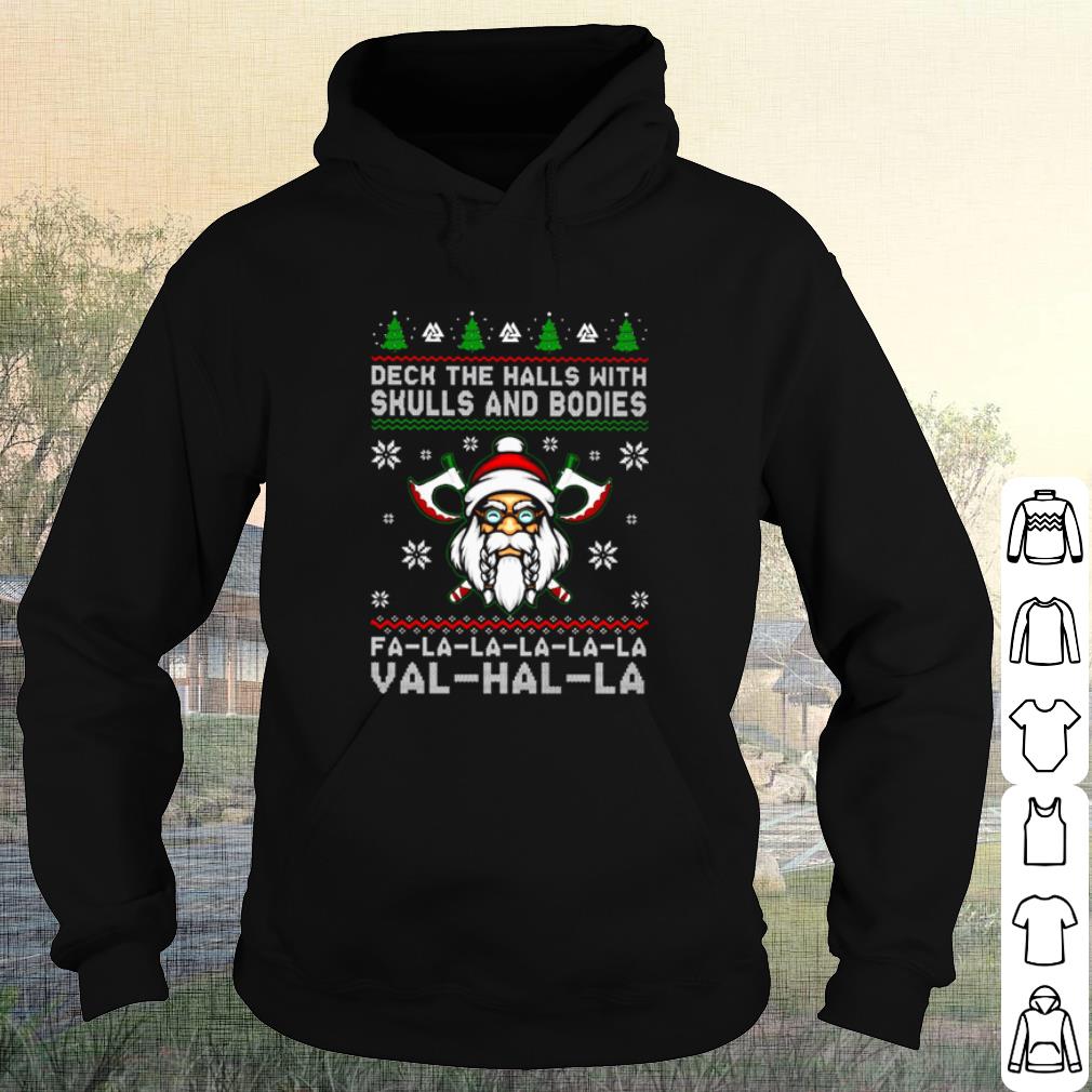 Pretty Santa viking deck the halls with skulls and bodies Christmas shirt 7c2ae7a1 pretty santa viking deck the halls with skulls and bodies christmas shirt 4 - Pretty Santa viking deck the halls with skulls and bodies Christmas shirt