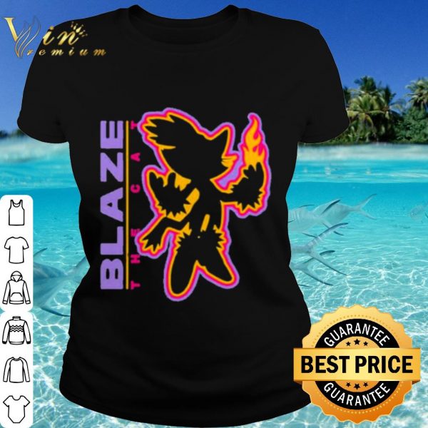 Top Sega Shop Blaze Merch Blaze The Cat Charcoal shirt