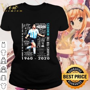Cool Diego Maradona winner of the fifa player of the 20th century 1960 2020 shirt 1