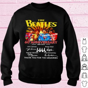 Original The Beatles English Rock Band 60th Anniversary 1960 2020 Signature shirt 2