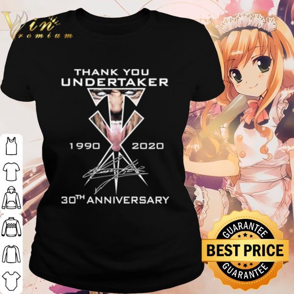 Cool Thank You Undertaker 1990 2020 30th Anniversary shirt