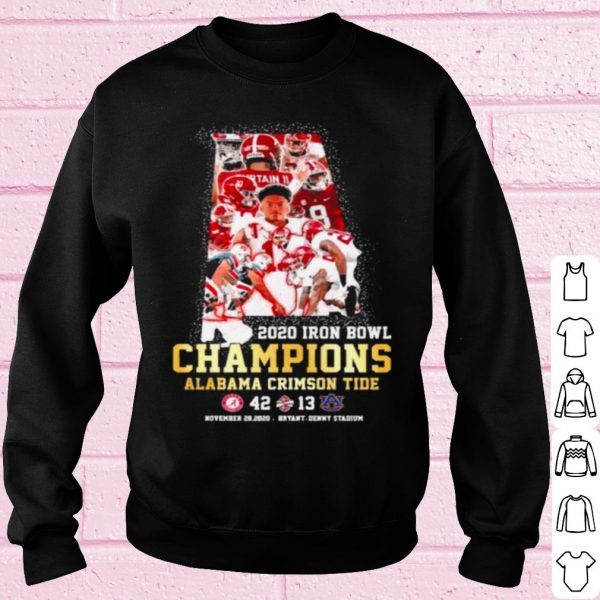 Top 2020 Iron Bowl Champions Alabama Crimson Tide shirt