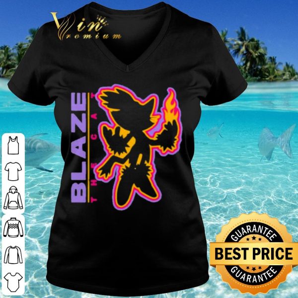 Top Sega Shop Blaze Merch Blaze The Cat Charcoal shirt