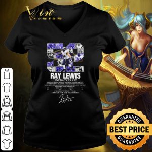 Pretty 52 Ray Lewis Linebacker Thanks For The Memories Signature shirt 2