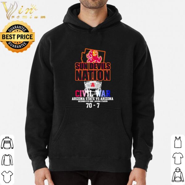 Top Sun Devils Nation Civil War Arizona State Vs Arizona shirt