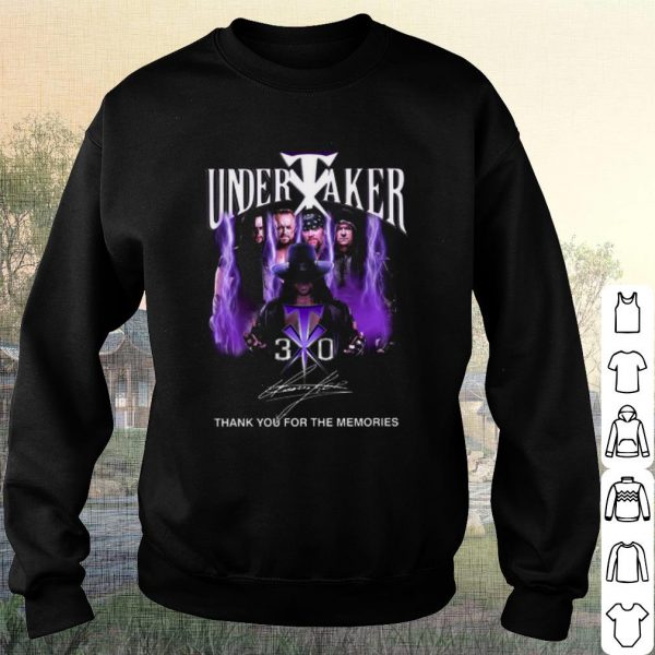 Pretty The Undertaker 30 Thank you for the memories Signature shirt
