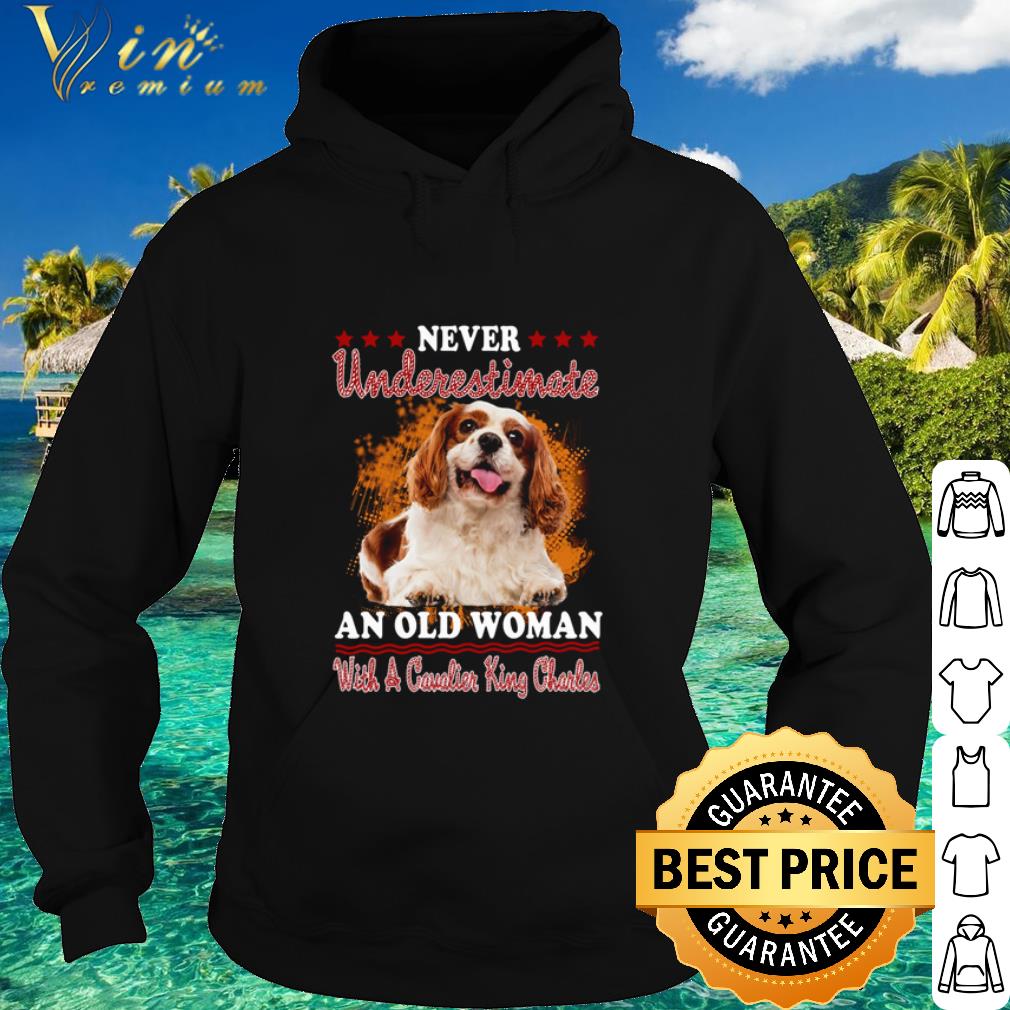 92df7433 pretty never underestimate an old woman with a cavalier king charles shirt 4 - Pretty Never Underestimate An Old Woman With A Cavalier King Charles shirt
