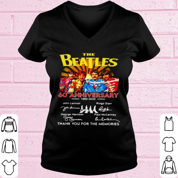 Original The Beatles English Rock Band 60th Anniversary 1960 2020 Signature shirt