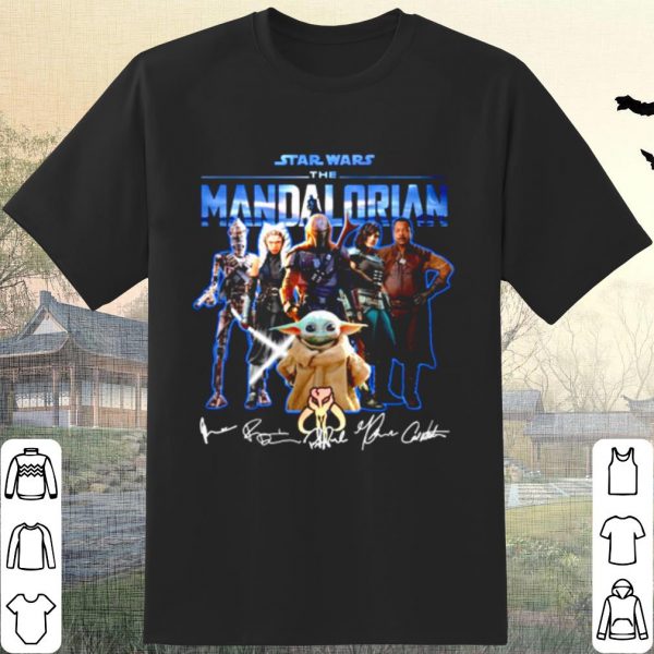 Cool Star Wars The Mandalorian Characters Signature shirt