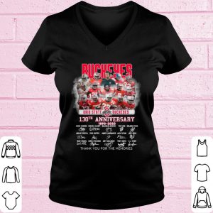 Original Ohio State Buckeyes 130th Anniversary Thank The Memories Signatures shirt 1