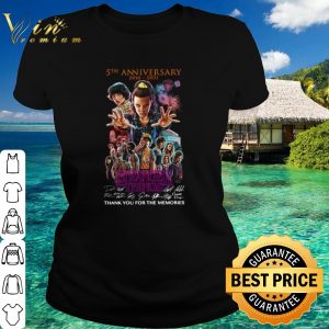 Original Anniversary 2016 2021 Stranger Things Thank the memories Signature shirt 1