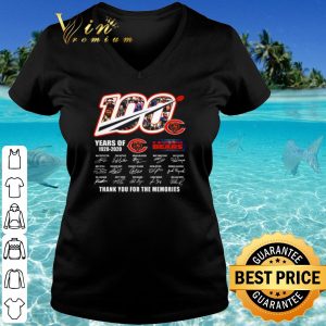 Top 100 Years Of Chicago Bears Thank You For The Memories Signature shirt 2