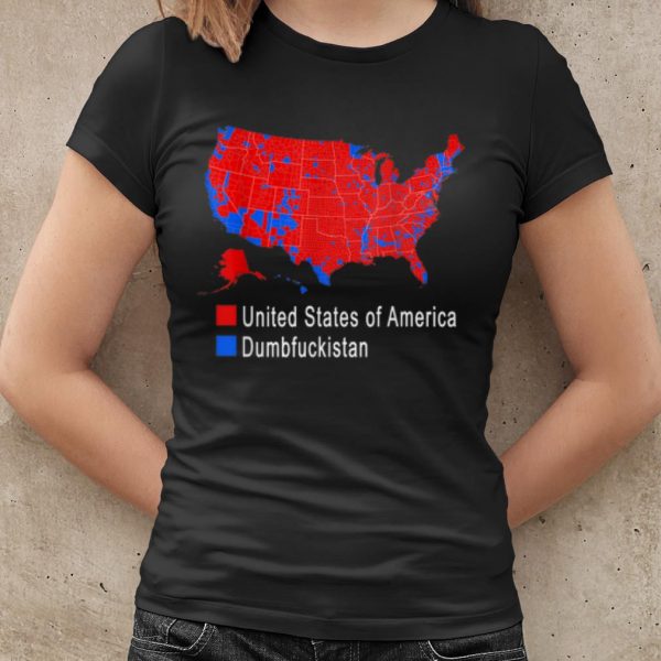 Original Election Map United States of America Dumbfuckistan shirt