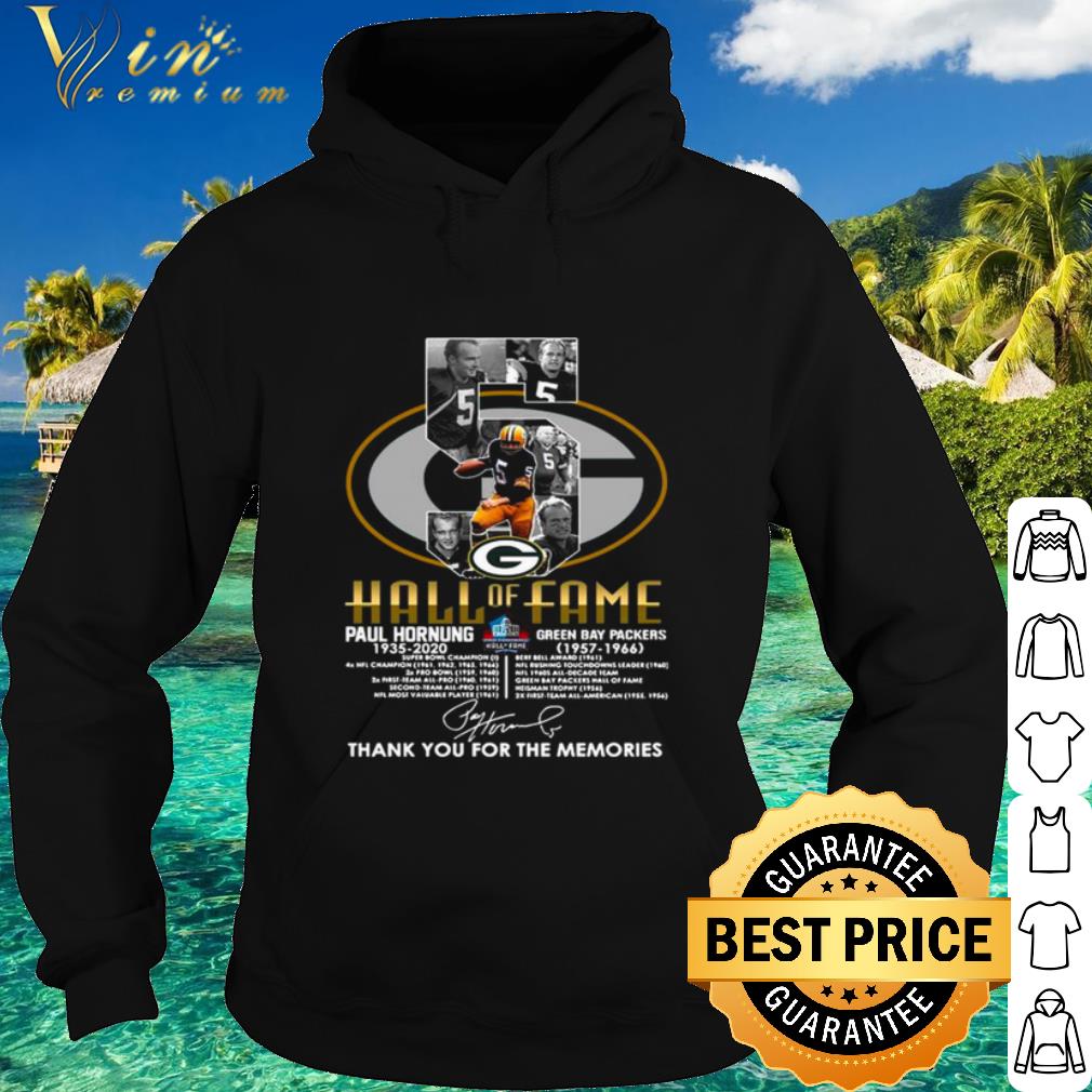 Pretty Paul Hornung Hall Of Fame Thank You For The Memories Signature shirt 9c3433c3 pretty paul hornung hall of fame thank you for the memories signature shirt 4 - Pretty Paul Hornung Hall Of Fame Thank You For The Memories Signature shirt