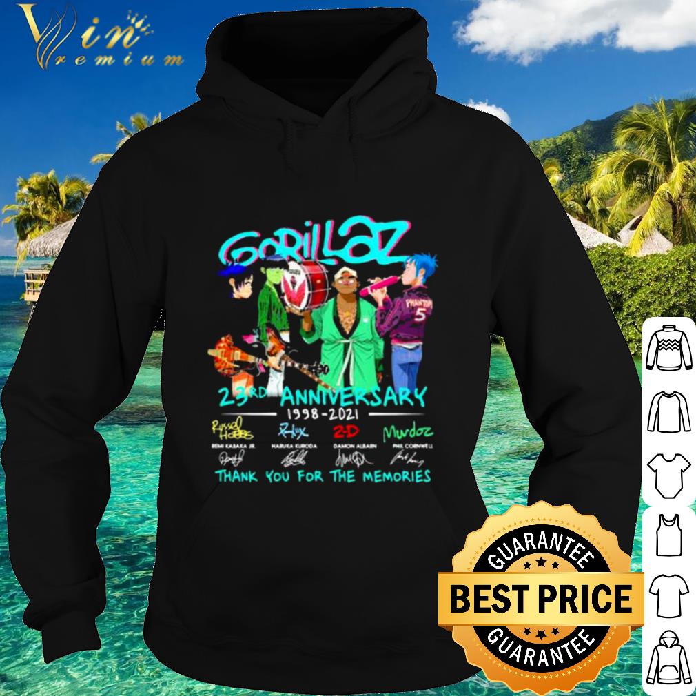 Pretty Gorillaz 23rd Anniversary 1998 2021 Thank You The Memories Signature shirt 9cb5d952 pretty gorillaz 23rd anniversary 1998 2021 thank you the memories signature shirt 4 - Pretty Gorillaz 23rd Anniversary 1998 2021 Thank You The Memories Signature shirt