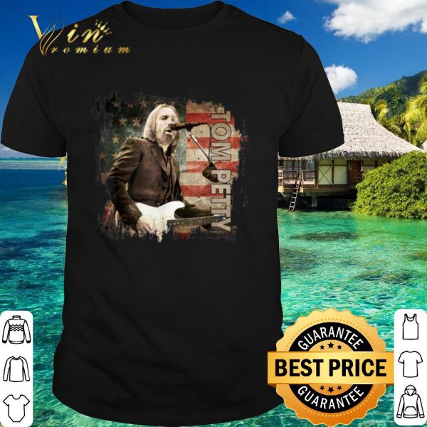 Top Tom Petty Singing American country music America Flag shirt