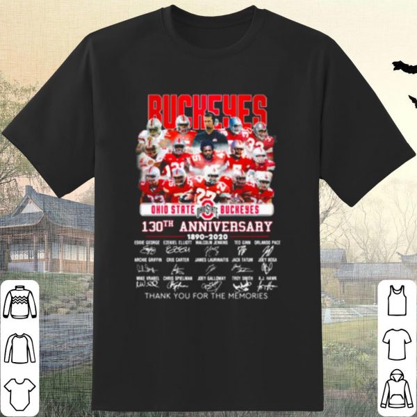 Cool Ohio State Buckers 130th Anniversary 1890 2020 Signature shirt