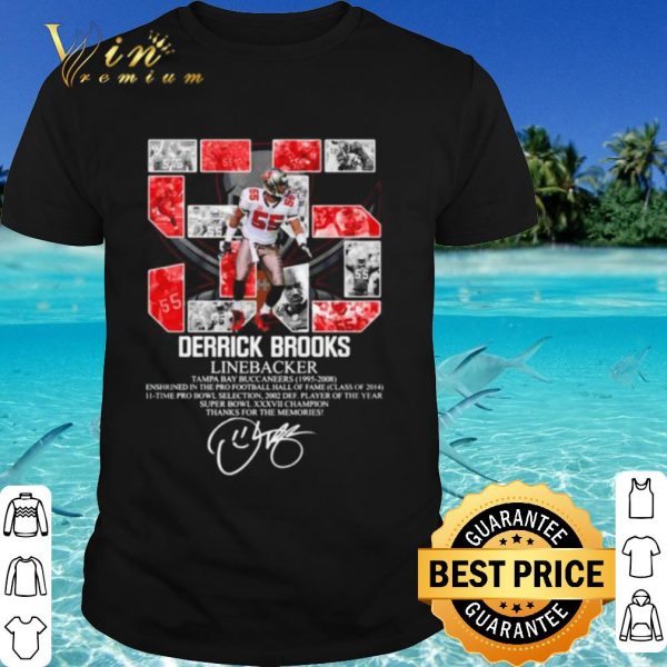 Top 55 Derrick Brooks Linebacker Tampa Bay Buccaneers Thank The Memories shirt