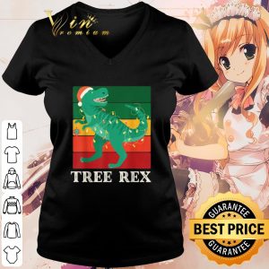 Cool Dinosaur Pajama Tree Rex Christmas shirt 2
