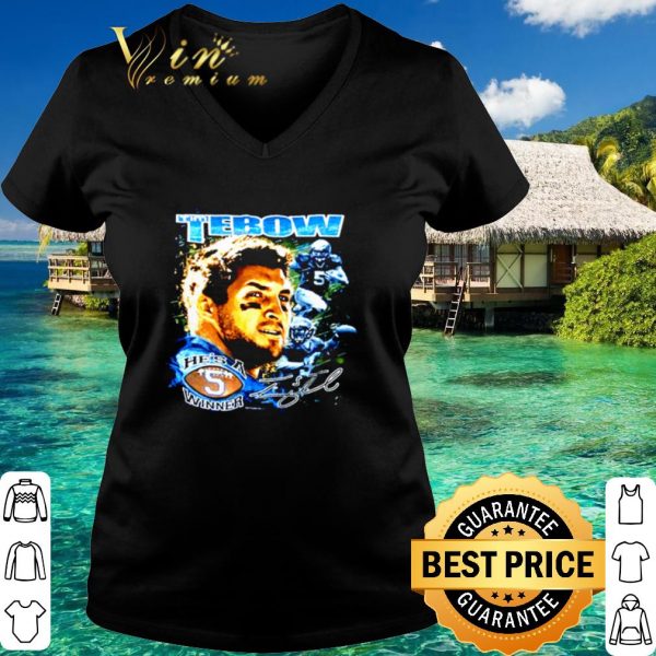 Original Tim Tebow he's a winner signature shirt
