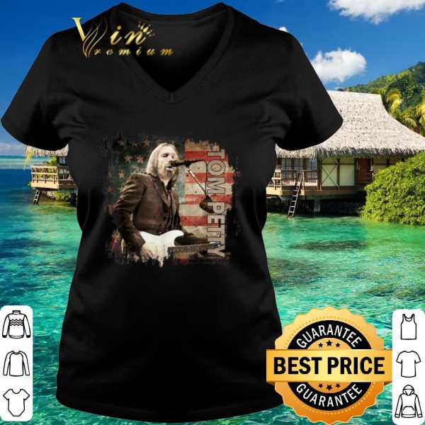 Top Tom Petty Singing American country music America Flag shirt