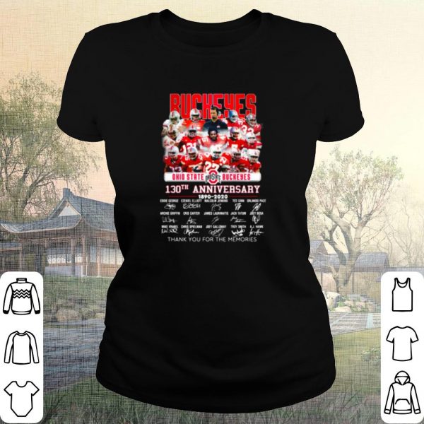 Cool Ohio State Buckers 130th Anniversary 1890 2020 Signature shirt