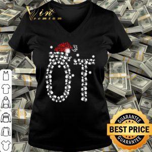 Cool Occupational Therapist Santa Hat Christmas shirt 2