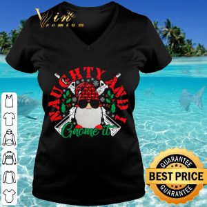 Top Naughty And I Gnome It Merry Christmas shirt 2