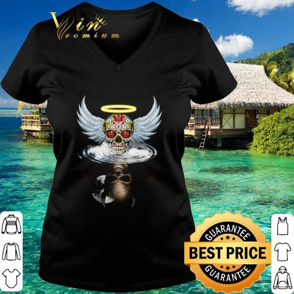 Pretty Sugar Skull Evil Devil Water Mirror shirt