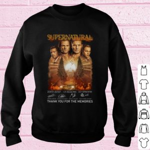 Top Supernatural 2005 2020 Thank you for the memories Signature shirt 2