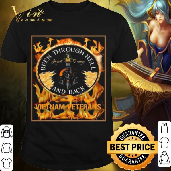 Pretty Been Through Hell Agent Orange And Back Vietnam Veterans shirt