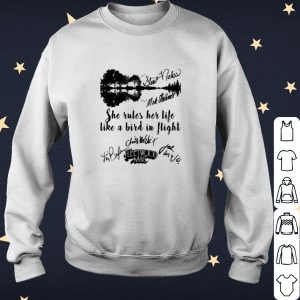 Cool She Rules Her Life Like A Bird In Flight Fleetwood Mac Signature shirt 2