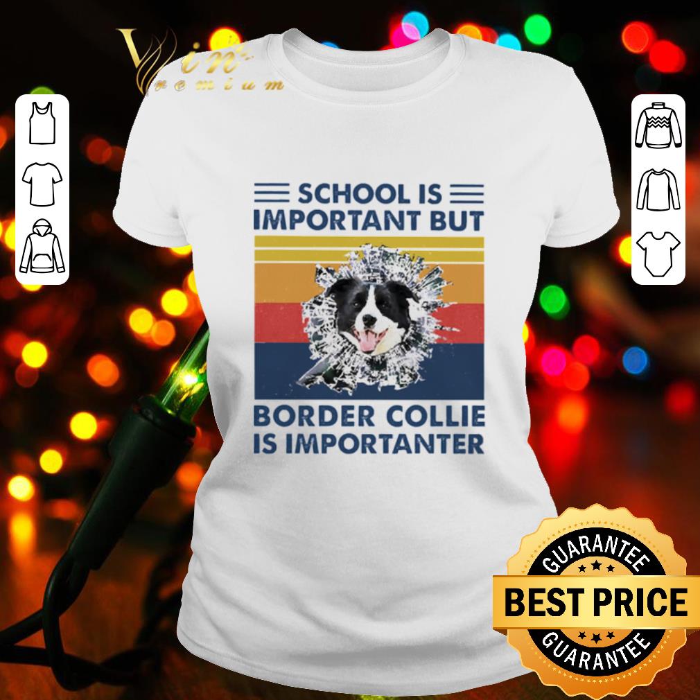Original School Is Important But Border Collie Is Importanter Vintage shirt