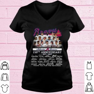 Original Atlanta Braves 150th Anniversary Thank You For The Memories Signature shirt 1