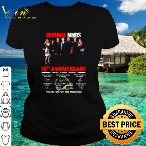 Pretty Criminal Minds 16th Anniversary Thank You For The Memories shirt 1
